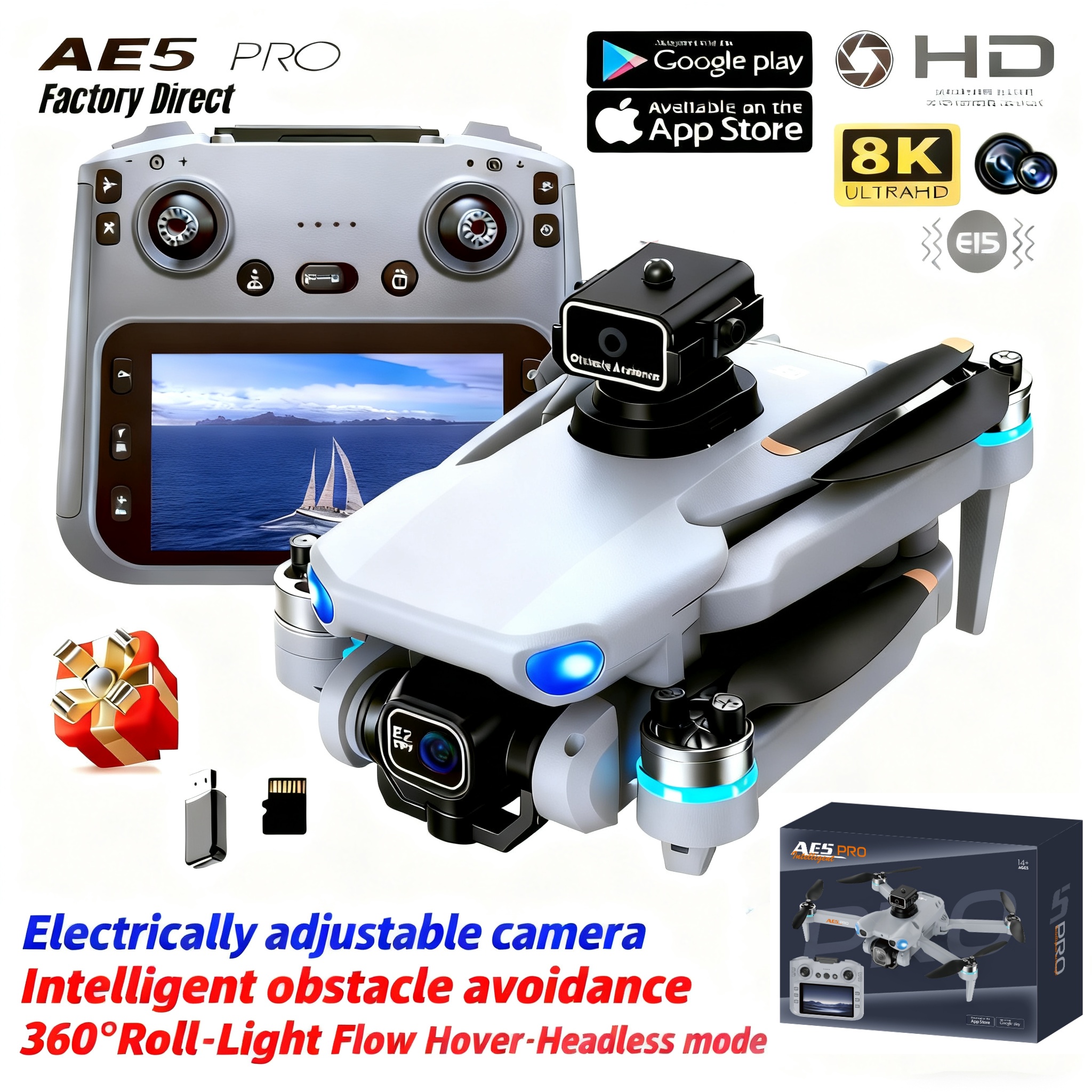 Drone Multispectral - 2026 New AE5 Pro Drone 8K