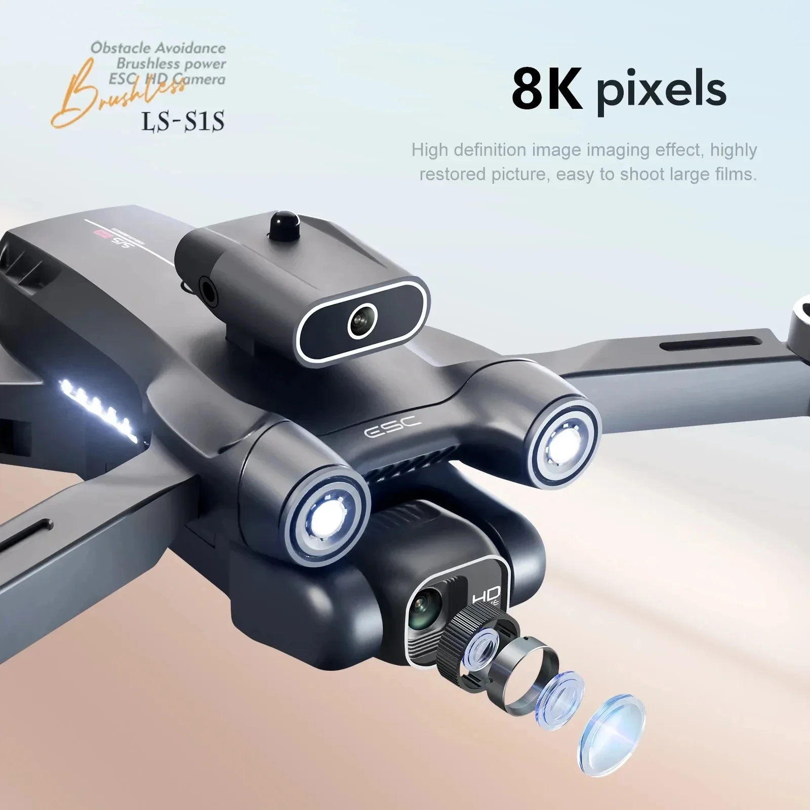 New S1S 5G GPS Drone Camera 8K - Drone Lidar recensie en prijs