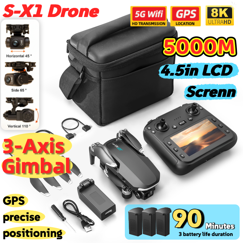 S-X1 MAX GPS Drone with 3-Axis - Drone Multispectral recensie en prijs