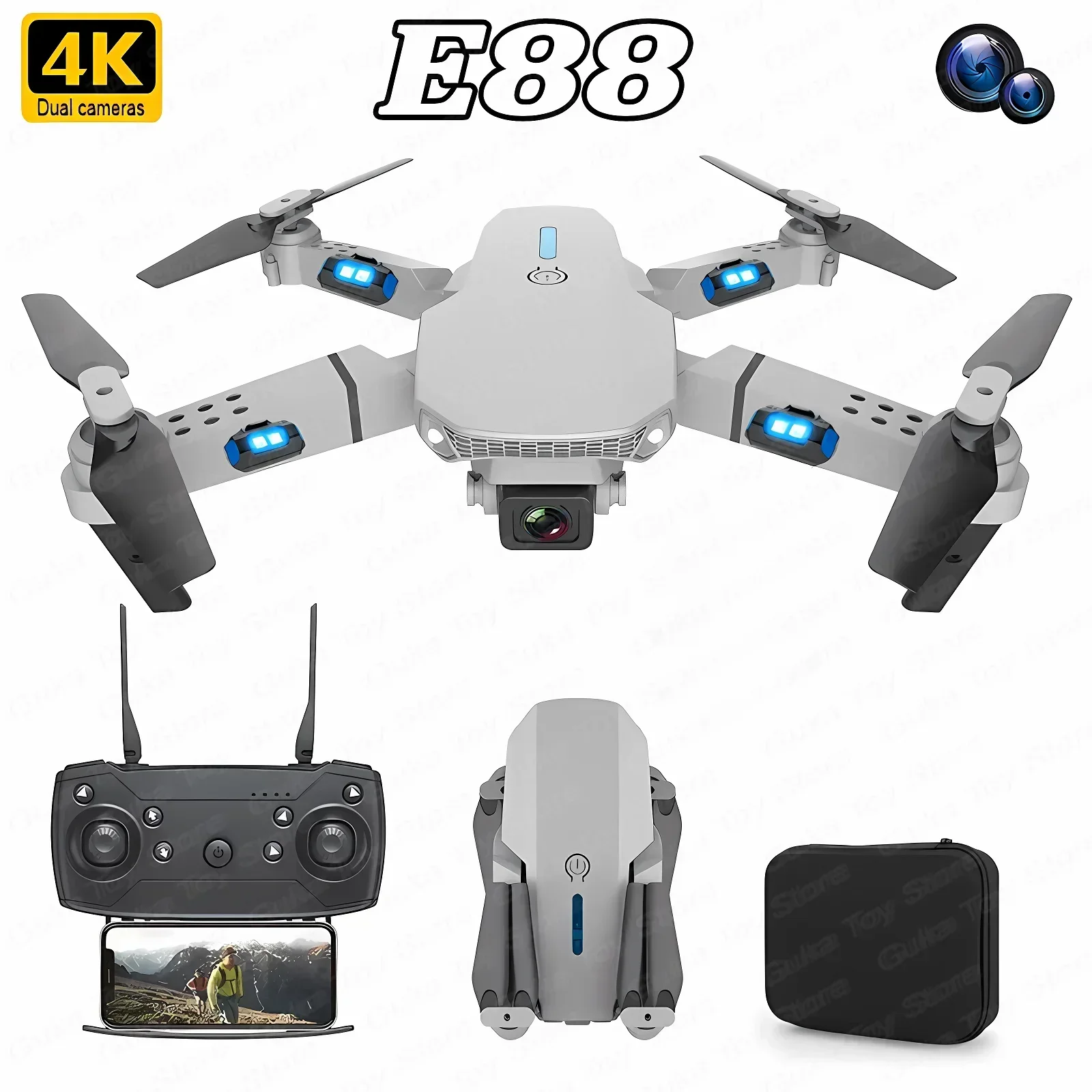 E88 Pro WIFI FPV Drone Wide An - Drone Lidar recensie en prijs