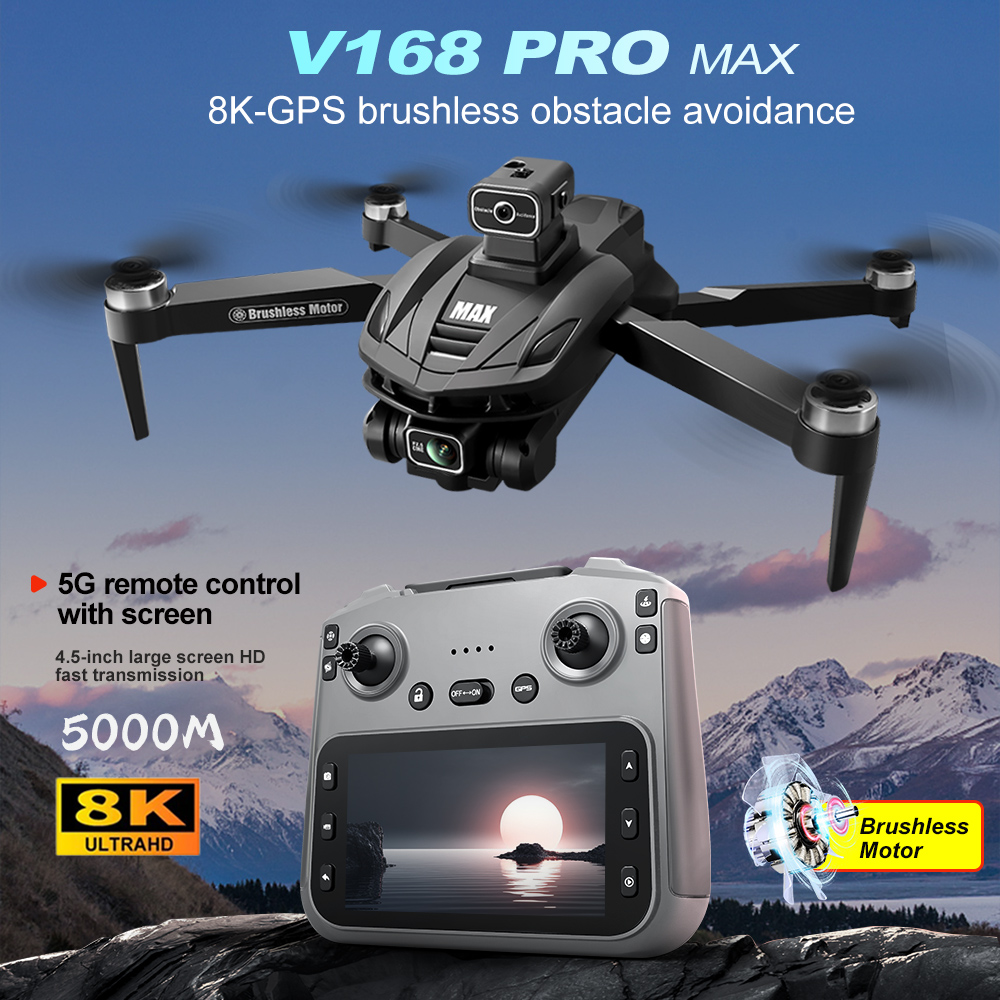 V168 PRO Max GPS Drone 8K Prof - Drone Lidar recensie en prijs